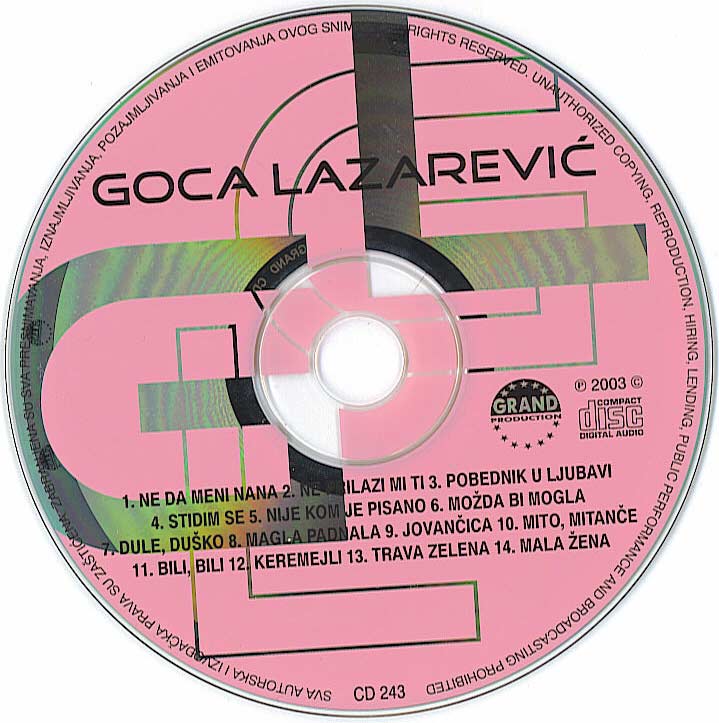 Goca 2003 CD