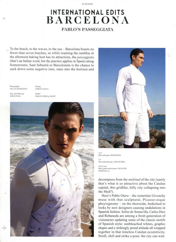 Pablo Otero in Sleek Magazine 2 581 x 800