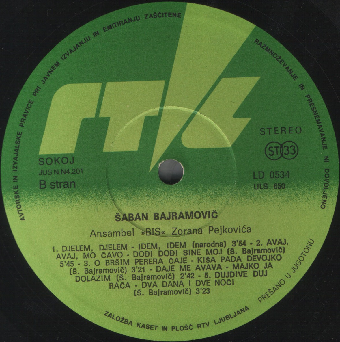 Saban Bajramovic 1980 B